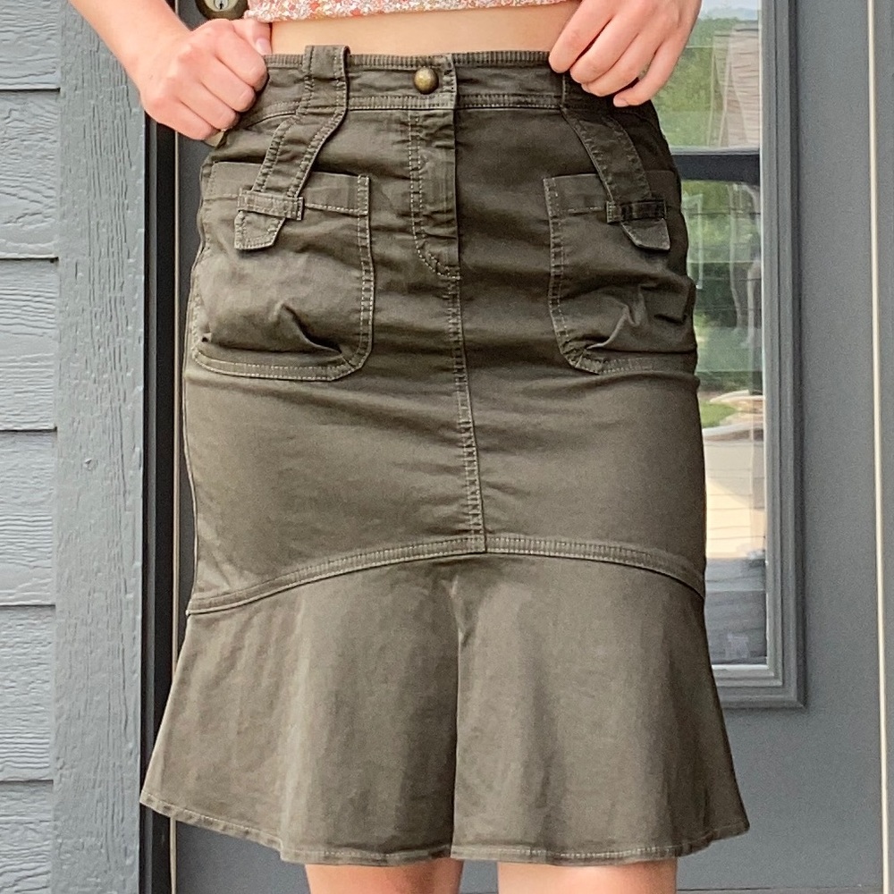Y2K MAX & Co. Olive Green Skirt